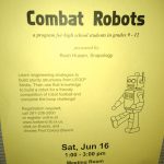 A poster about combat robots