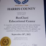 Harris County Department of Education Award- Commissioner Rodney Ellis – Precint one